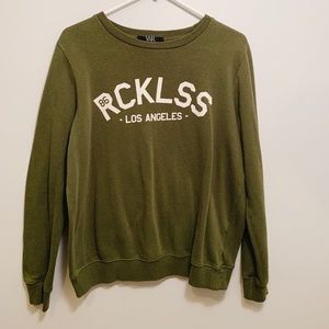 olive young & reckless crew neck